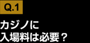 カジノに入場料は必要？