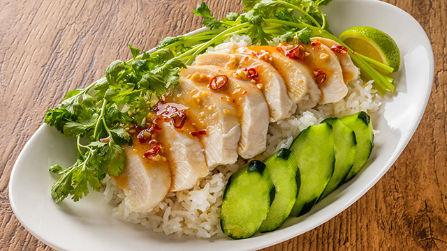 屋台名物「チキンライス」