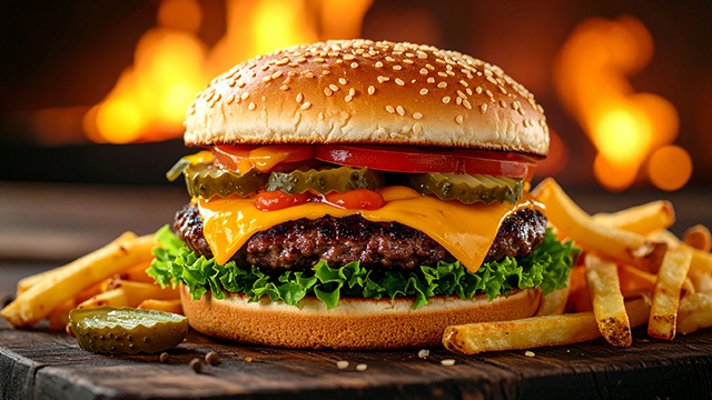 定番バーガー「クラシックチーズバーガー」