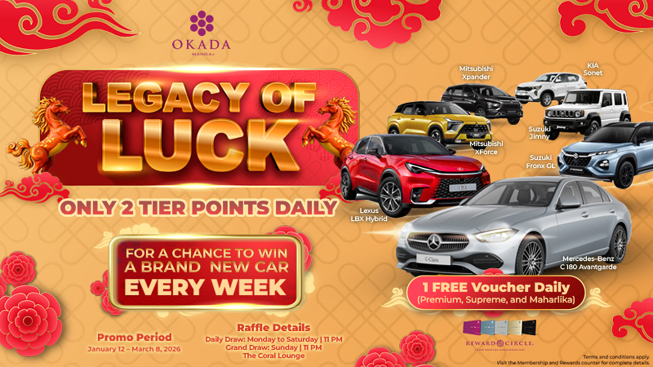 オカダ マニラ｜Legacy of Luck 人気の新車を獲得できるチャンス